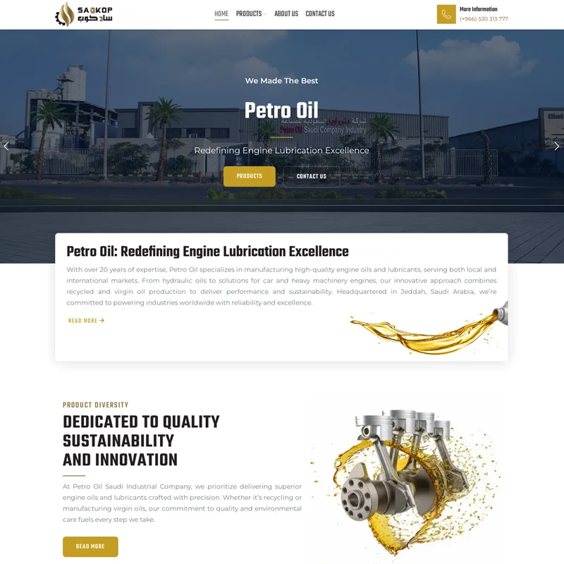 طراحی سایت Petro Oil