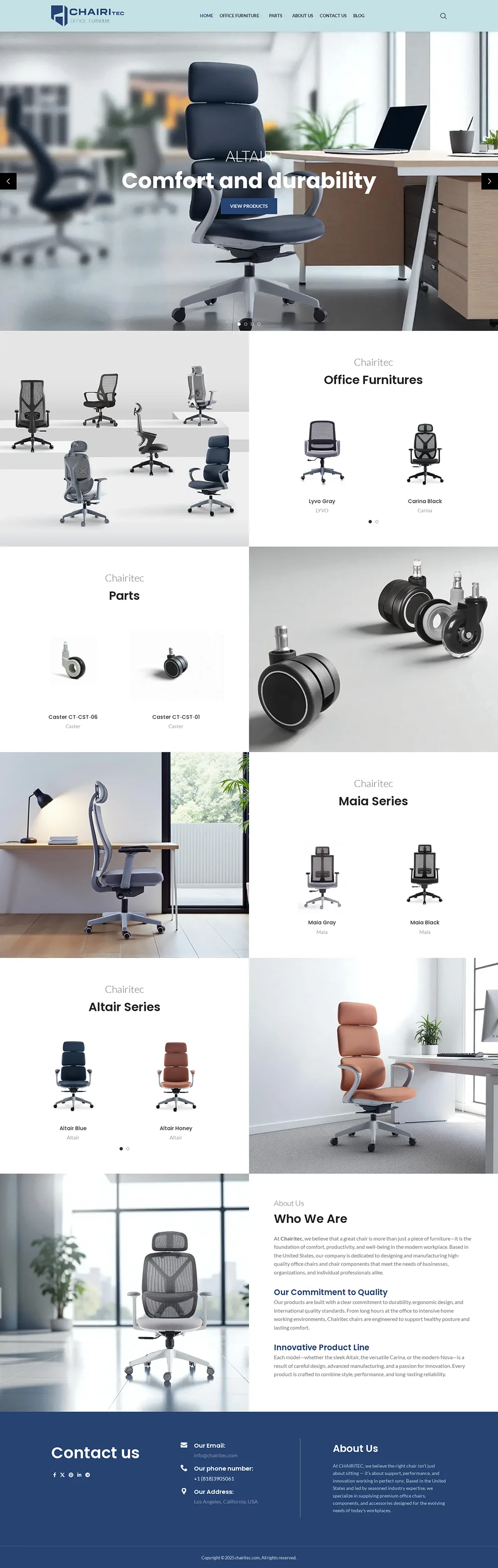 طراحی وب سایت ChairiTec